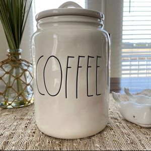 Rae Dunn White Coffee Canister